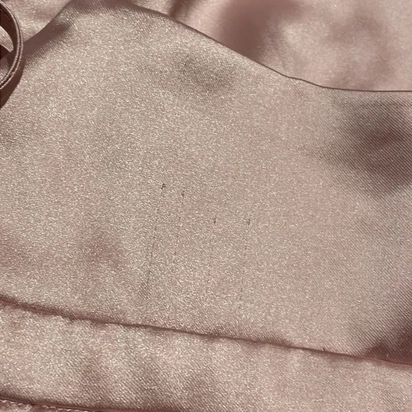 Garage Pink Satin open cropped tank top summer crop shirt - Picture 4 of 4